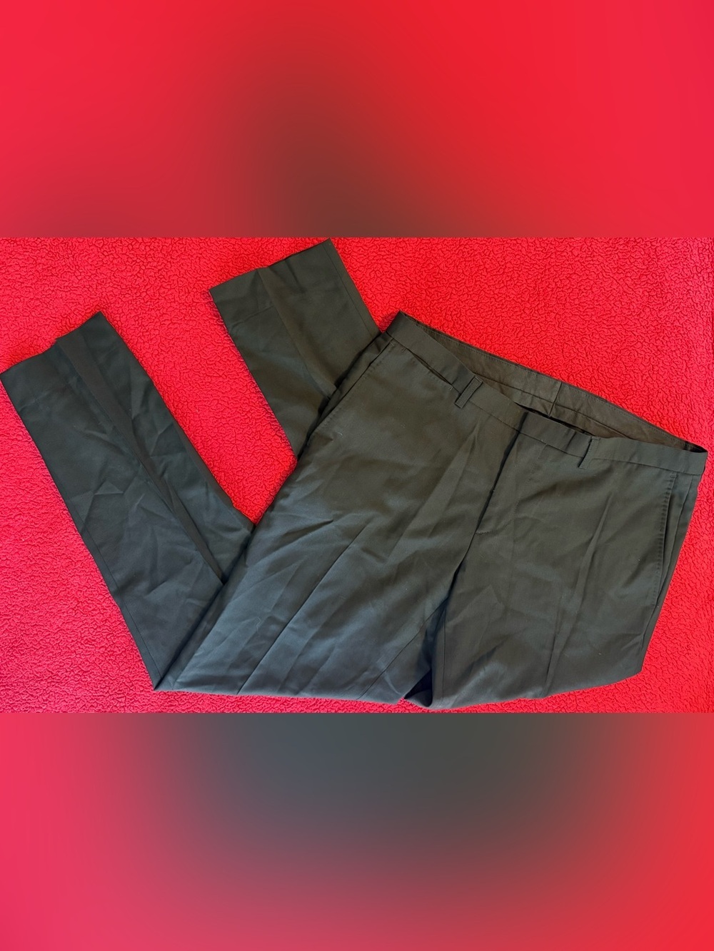 J.Lindeberg Nicolas Slim Fit Black 100% Virgin Wool Dress Pants Sz 50 (34x30)